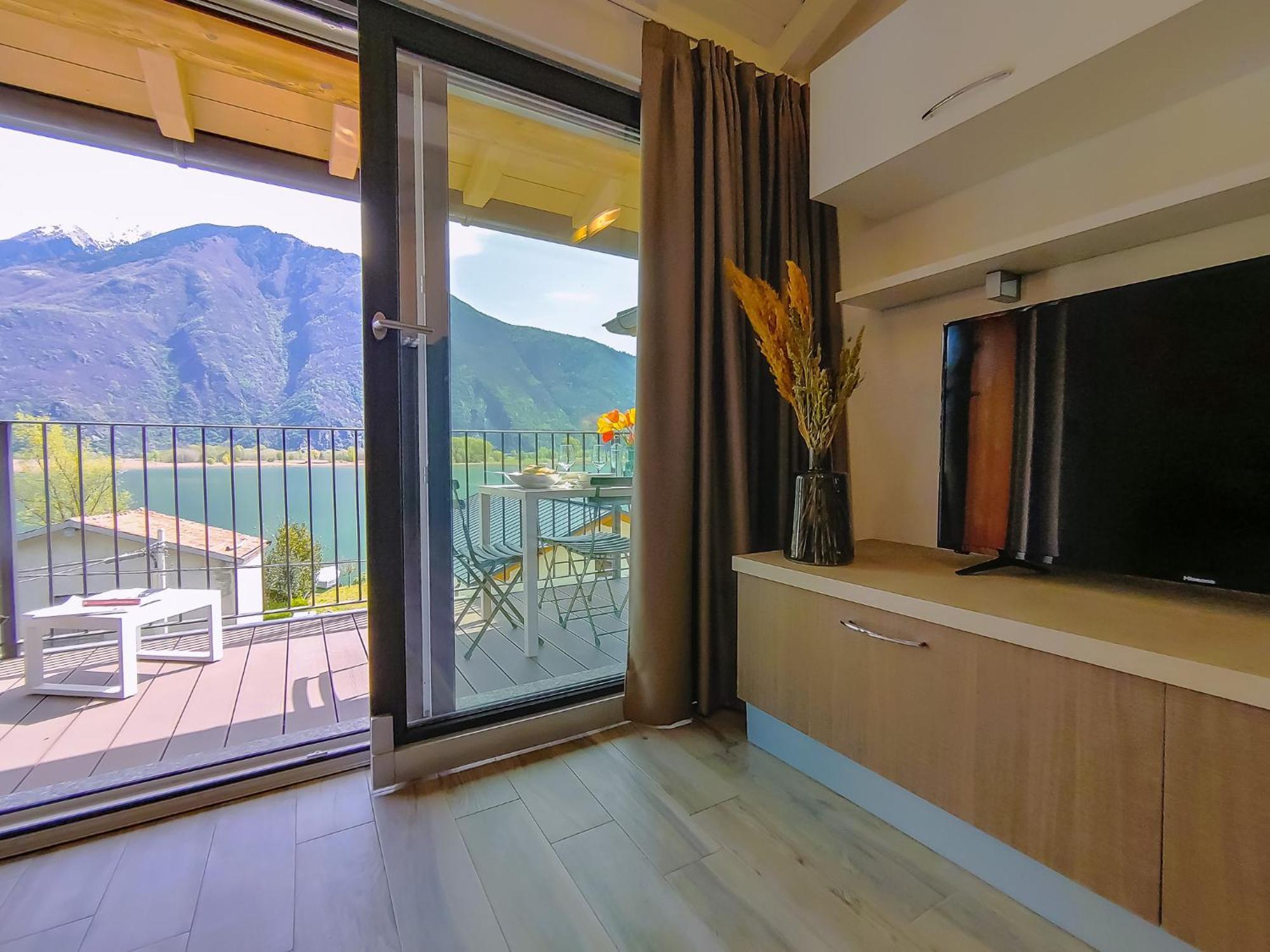 Dascio Dolce Ferienwohnung Panorama Balkon Am See Esterno foto